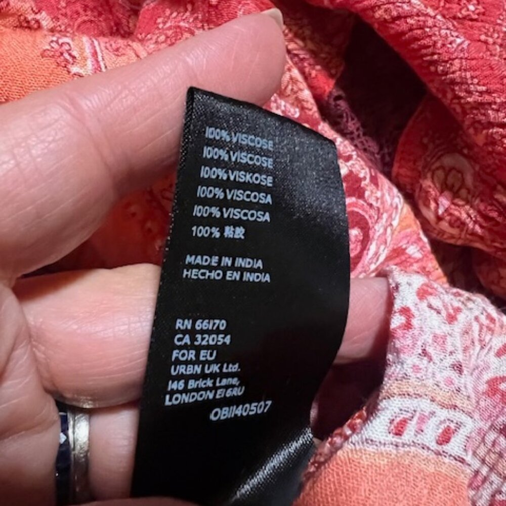 Free People Luna Scarf Print Tunic Size Small - Picture 9 of 9